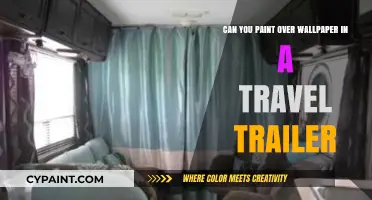 Painting Over Wallpaper in a Travel Trailer