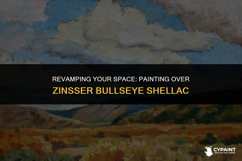 can you paint over zinsser bulls eye shellac