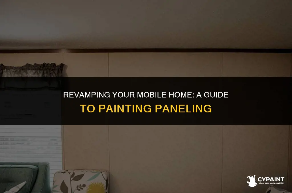can you paint paneling in a mobile home