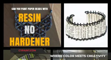 Resin Painting on Paper Beads: Is Hardener Necessary?