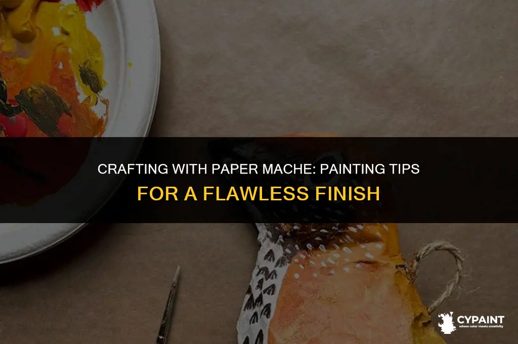 can you paint paper mache before it dries