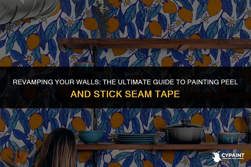 can you paint peel and stick seam tape