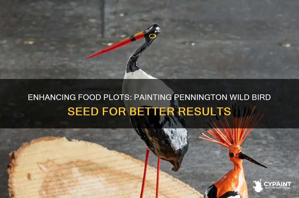 can you paint pennington wild bird seed in food plots