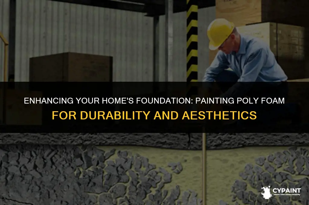 can you paint poly foam on your foundation