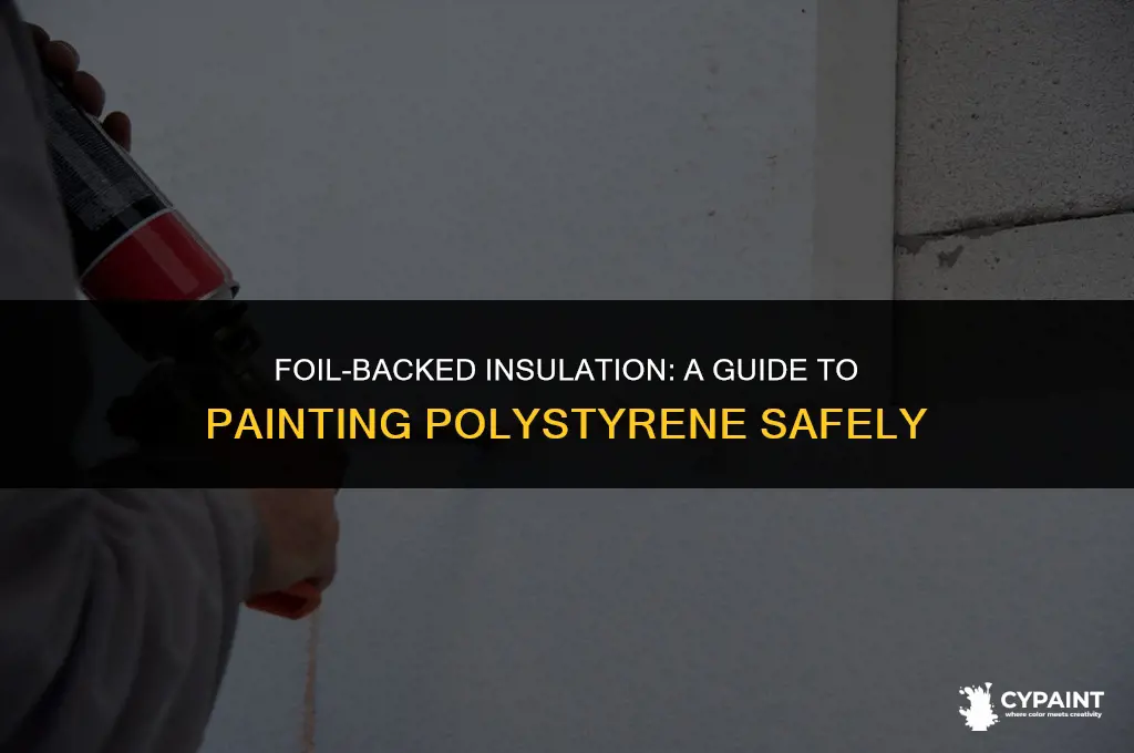can you paint polystyrene with foil backing insulation