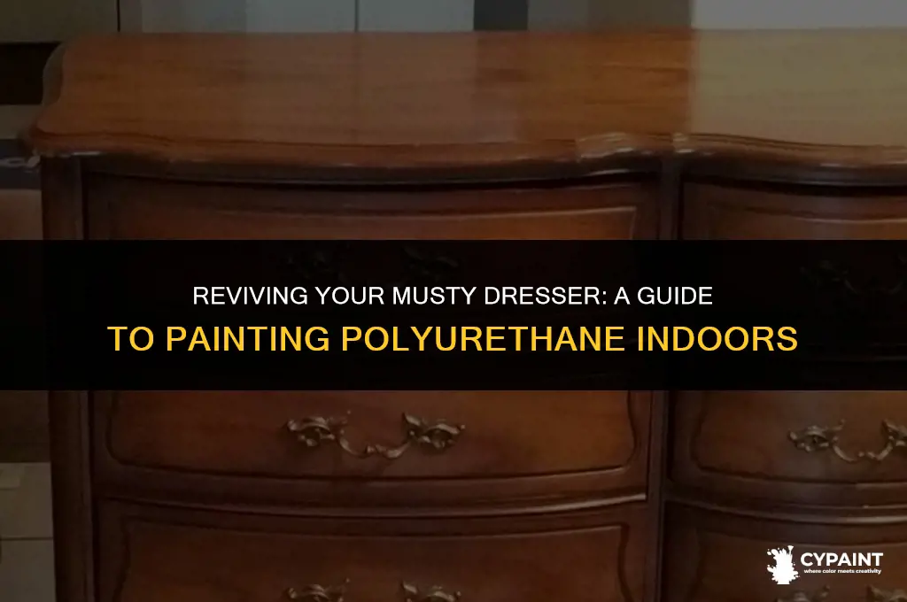 can you paint polyurethane on inside musty dresser