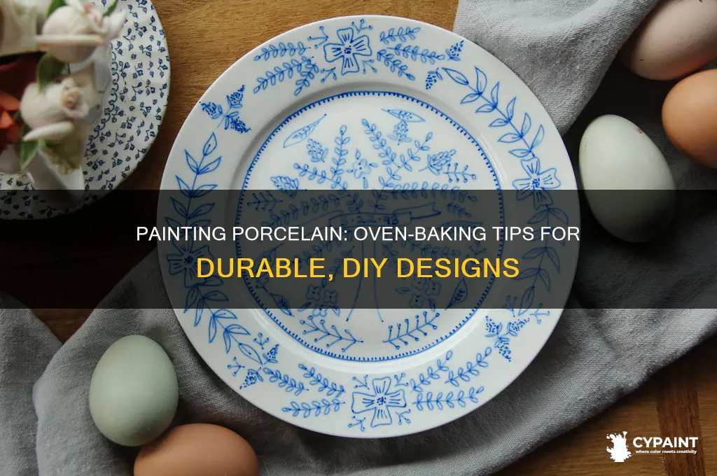 can you paint porcelain and then put in the oven