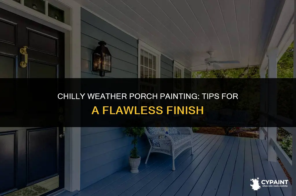 can you paint porch in cold weather outside