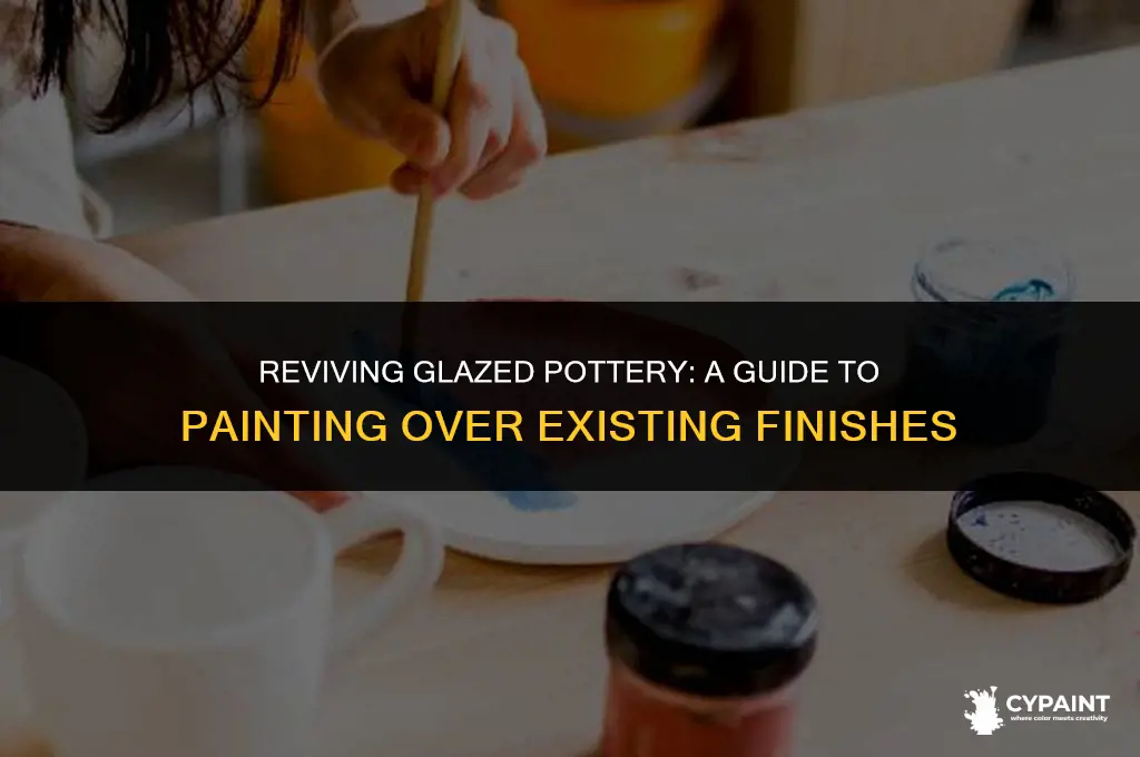 can you paint pottery that has been glazed
