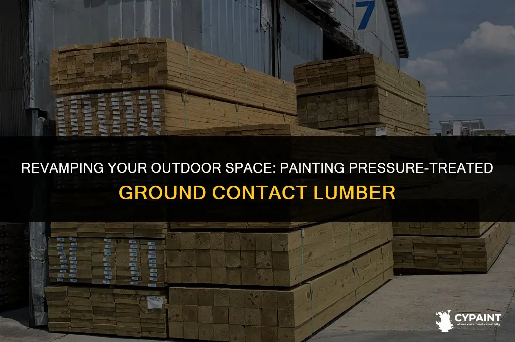 can you paint pressure treated gound contact lumber