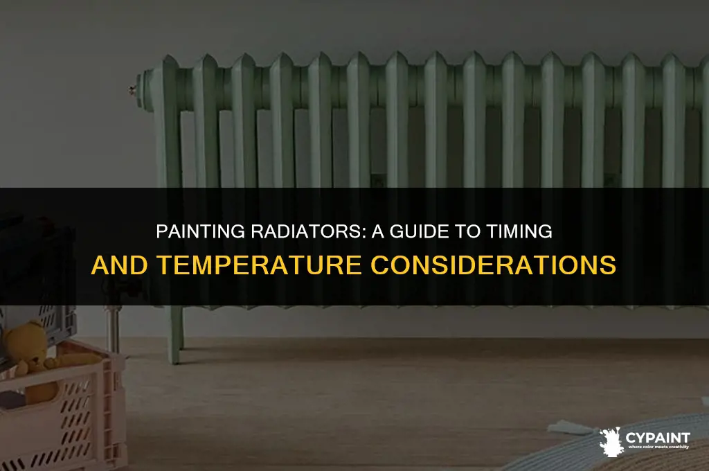 can you paint radiators when they are hot