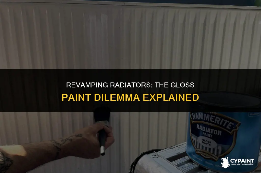 can you paint radiators with normal gloss paint