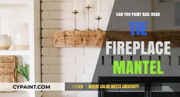 Transform Your Hearth: Painting Railroad Tie Fireplace Mantels