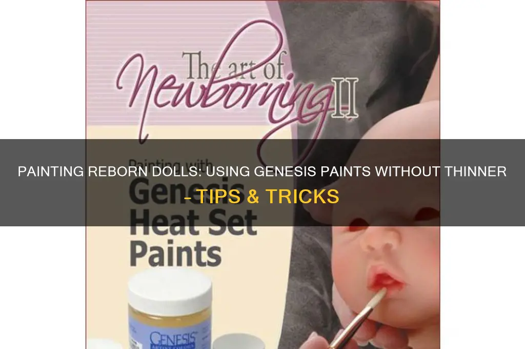 can you paint reborns with genesis paint without the thinner