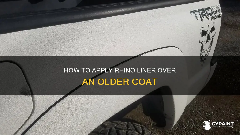 can you paint rhino liner over existing rhino liner