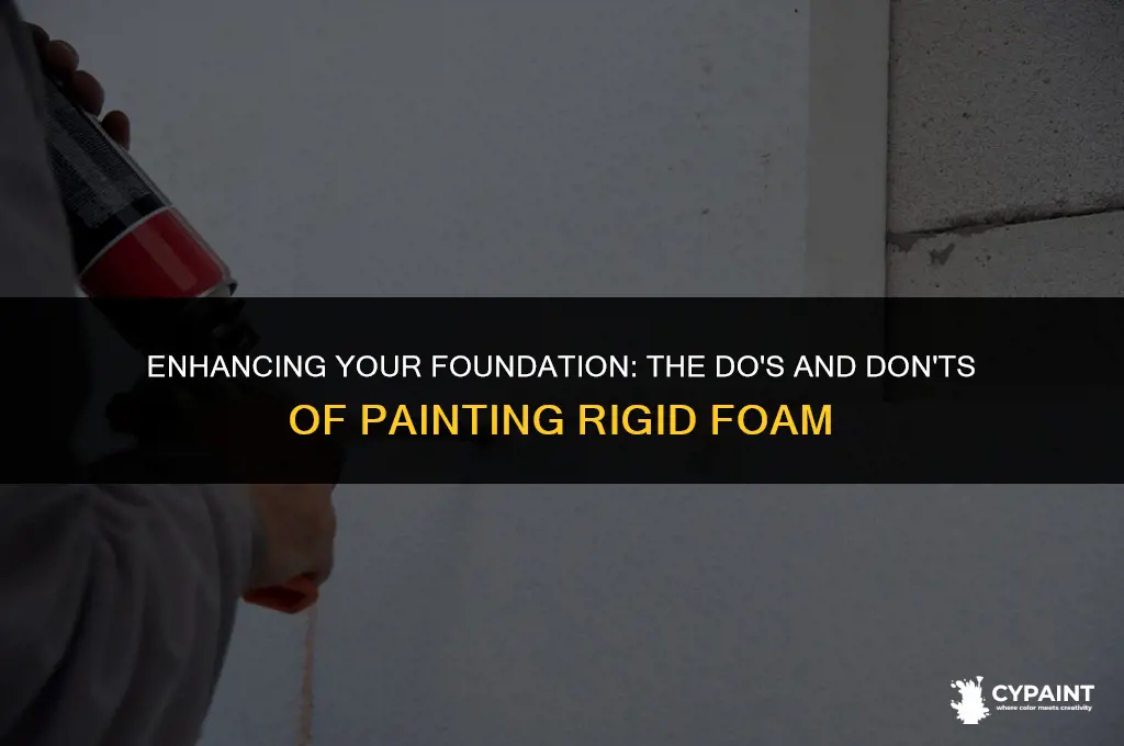 can you paint rigid foam on your foundation