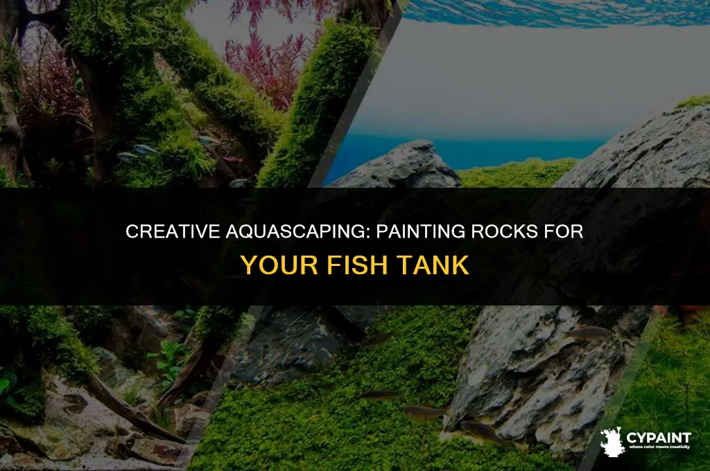 can you paint rocks for a fish tank