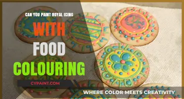 Edible Artistry: Painting Royal Icing with Food Colouring