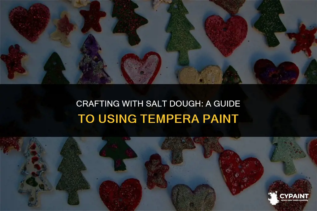 can you paint salt dough with tempera paint