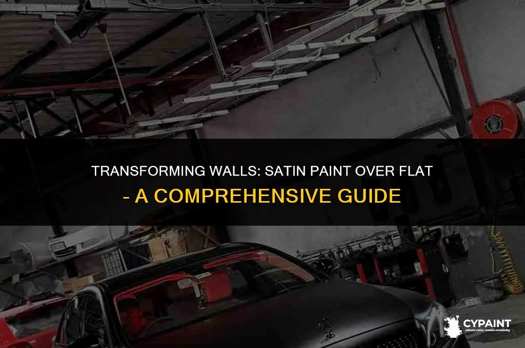 can you paint satin over flat based paint