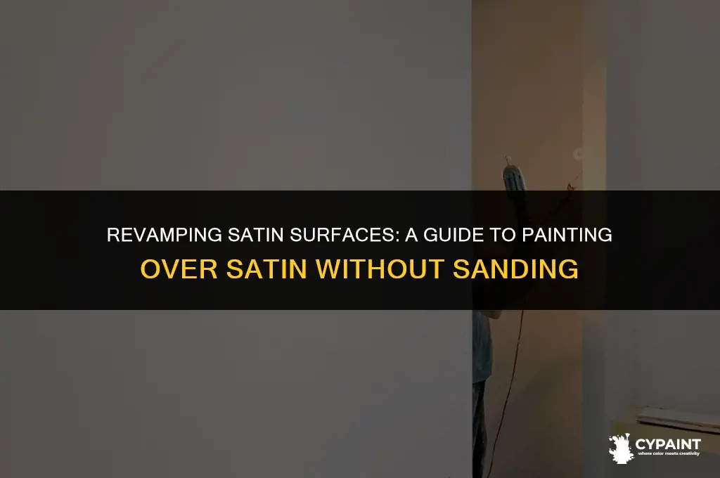 can you paint satin over satin without sanding