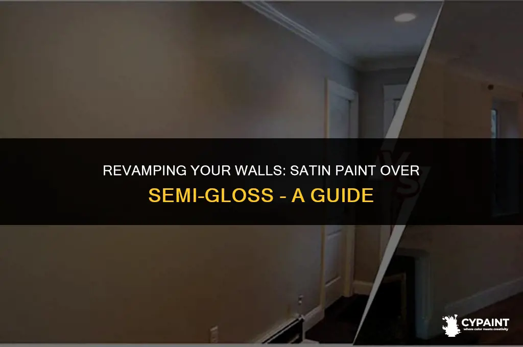 can you paint satin paint over semi gloss