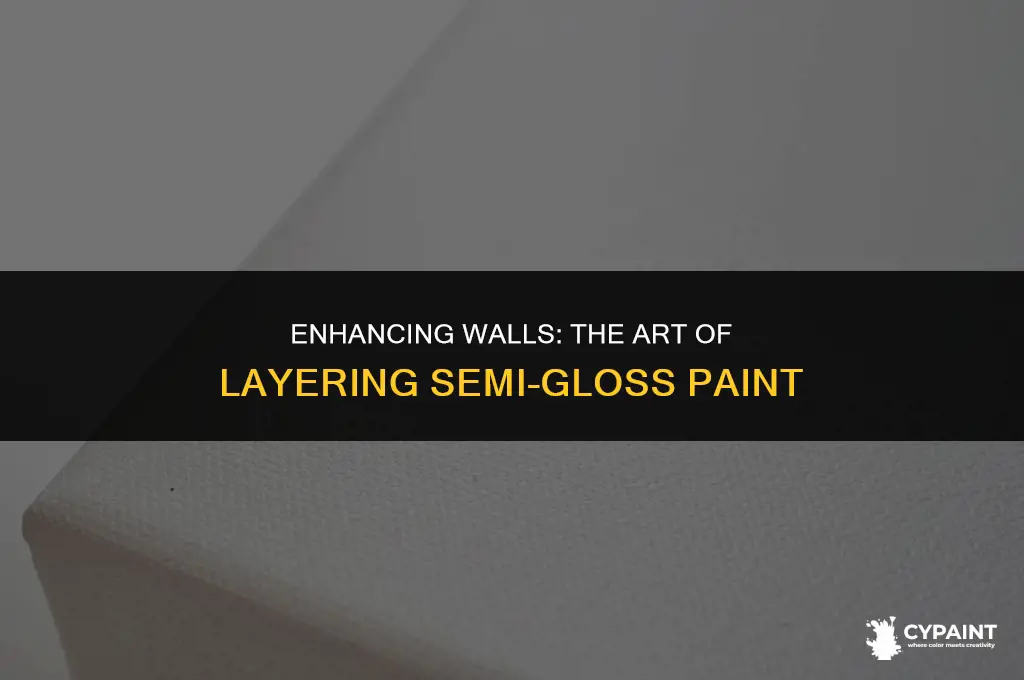 can you paint semi gloss on semi gloss