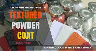 How to Paint Semi-Gloss Over Textured Powder Coat
