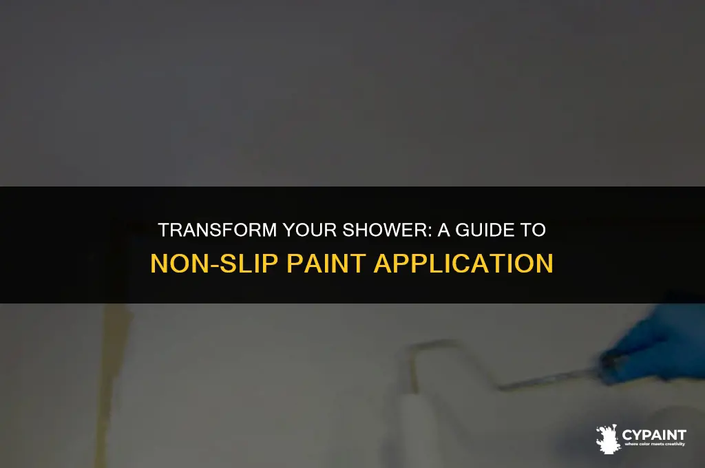 can you paint shower with non slip paint