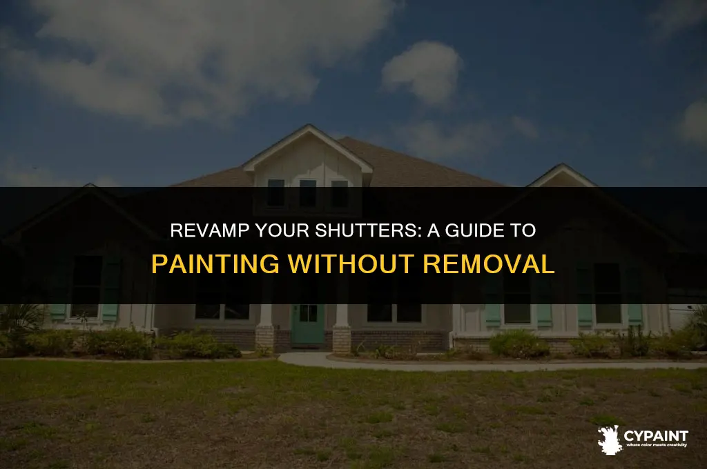 can you paint shutters without taking them down