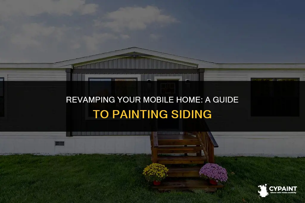 can you paint siding on a mobile home