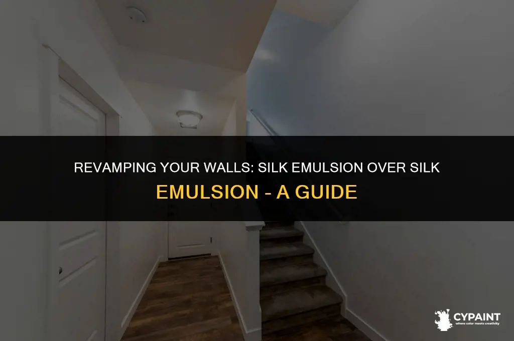 can you paint silk emulsion over silk emulsion