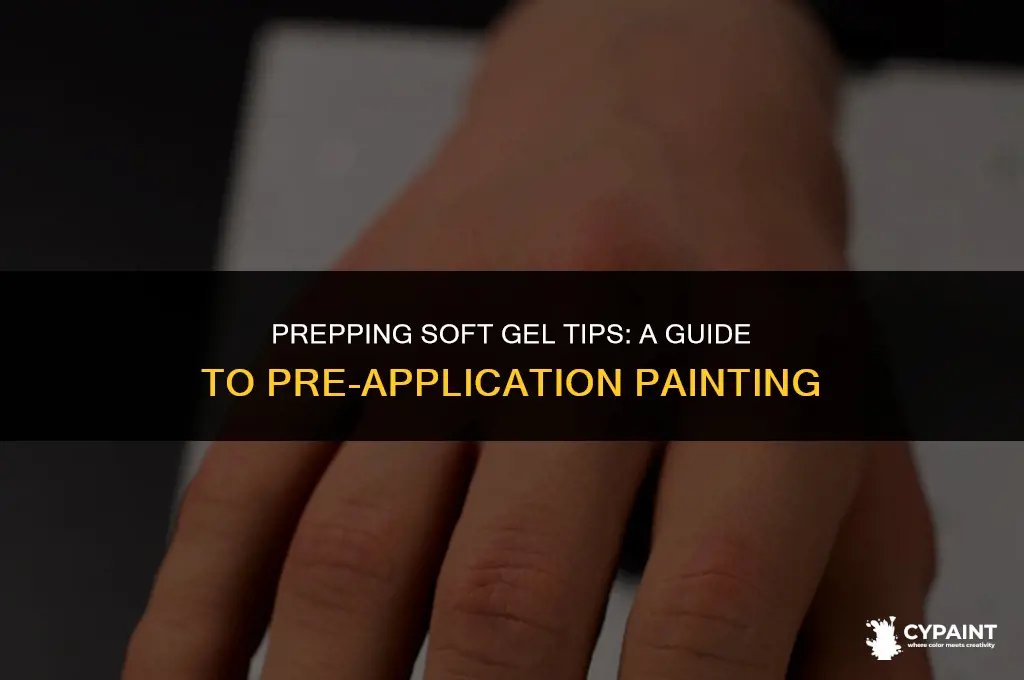 can you paint soft gel tips before applying