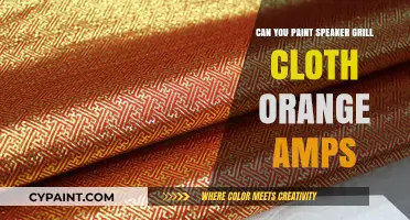 Revamp Your Sound: Painting Speaker Grill Cloth for Orange Amps