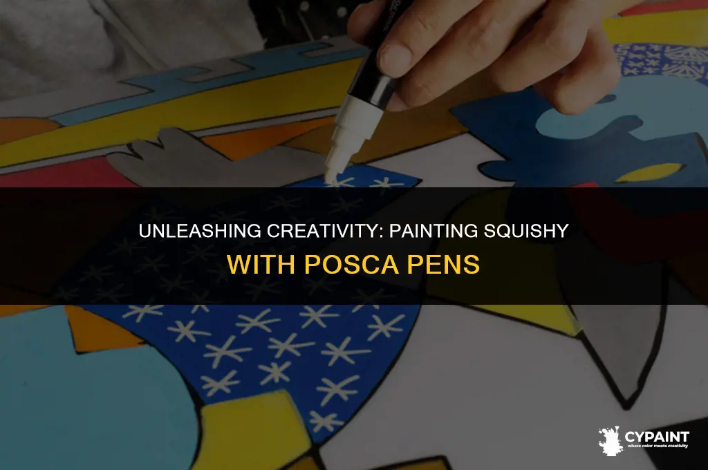 can you paint squishy with posca paint pens