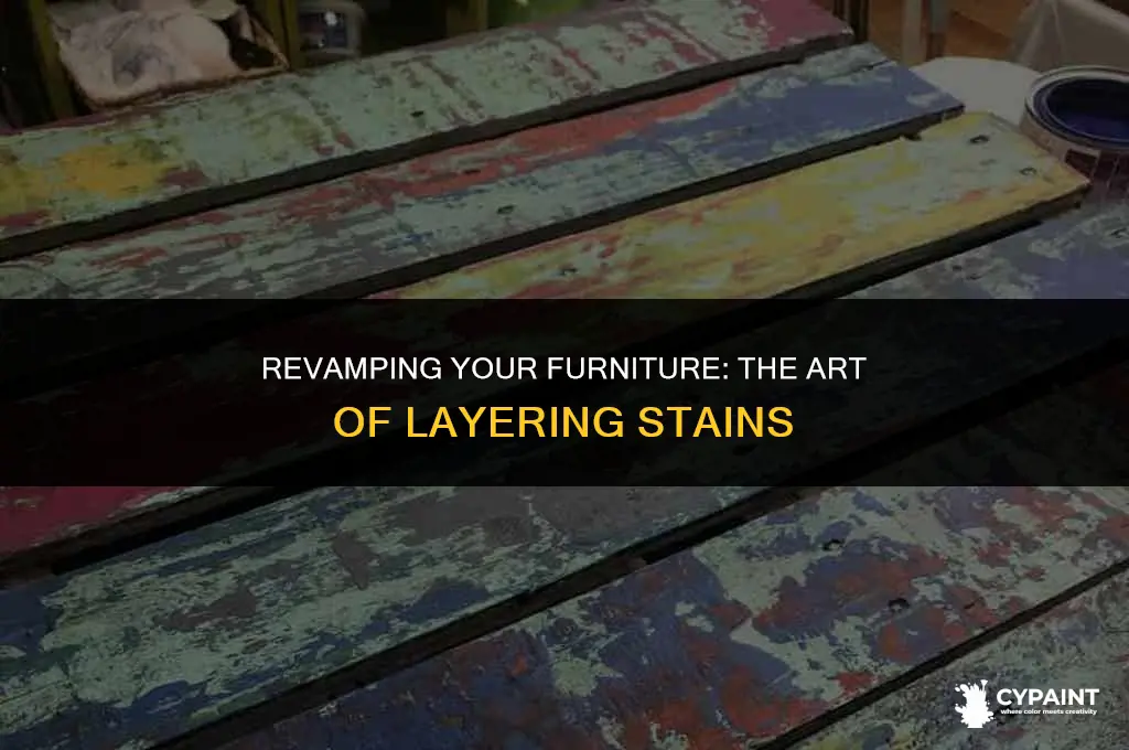 can you paint stain on top of stain