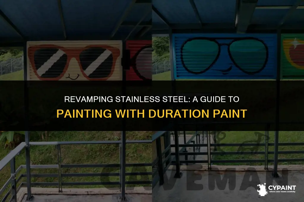 can you paint stainless steel with duration paint