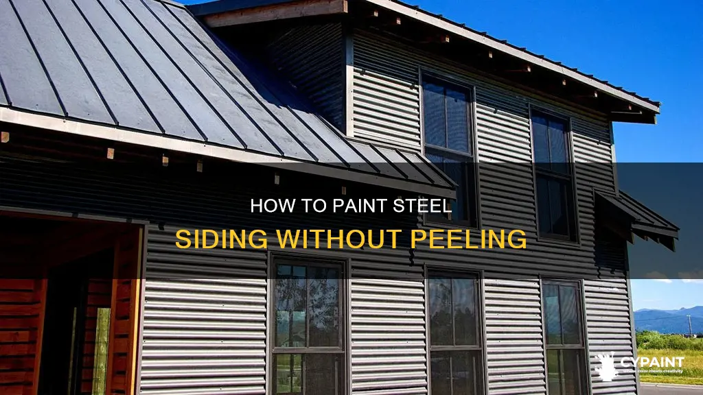 can you paint steel siding without it peeling latere