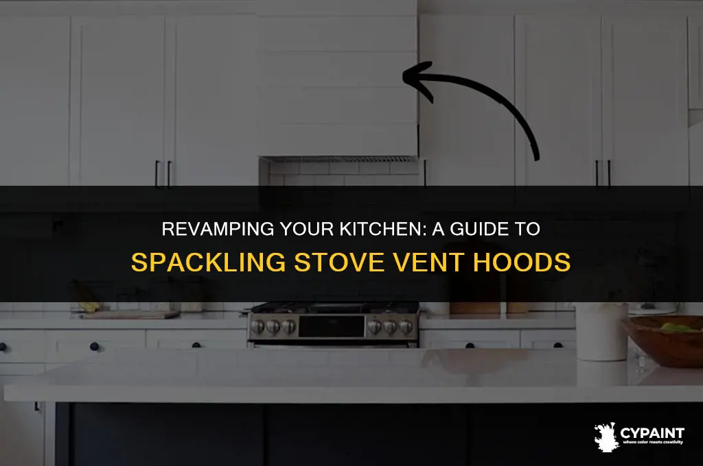 can you paint stove vent hood with spackle
