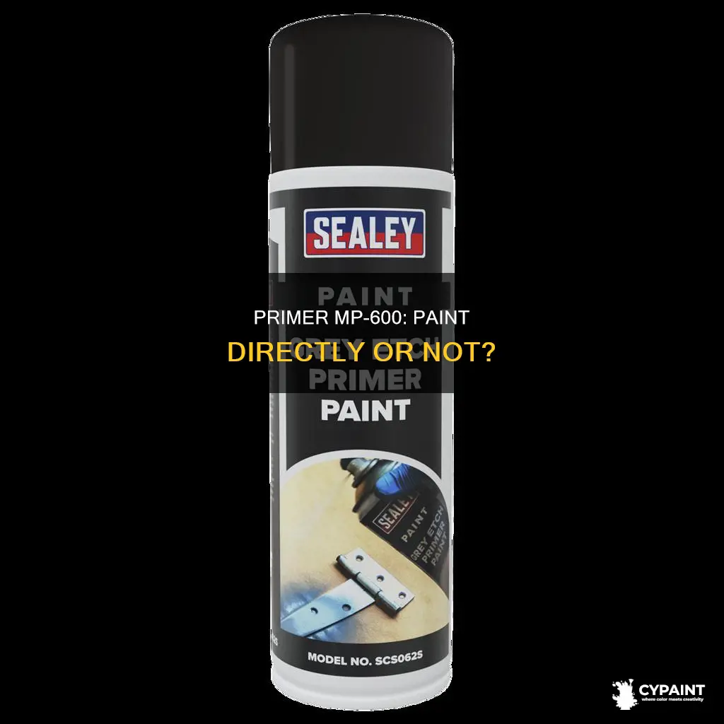 can you paint straight over etch primer mp-600