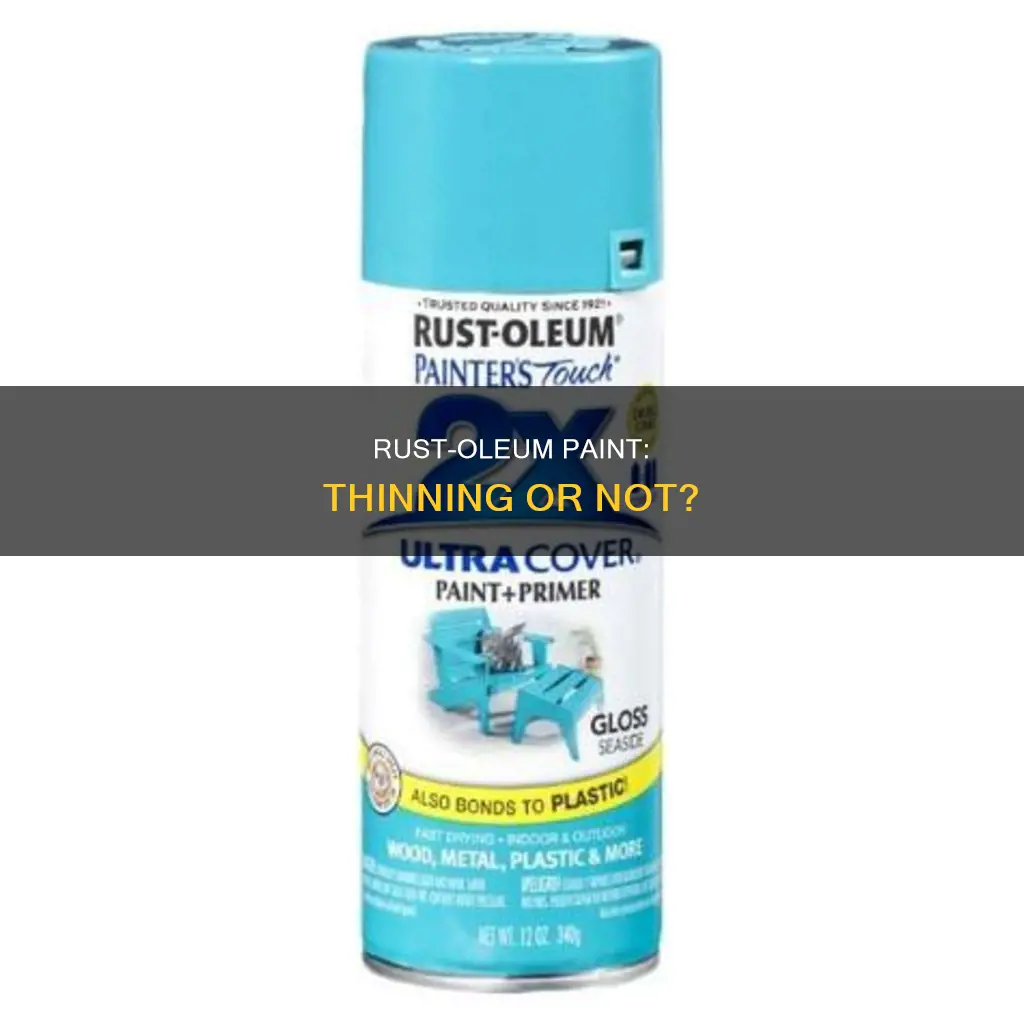can you paint straight rustoleum paint without thinning it