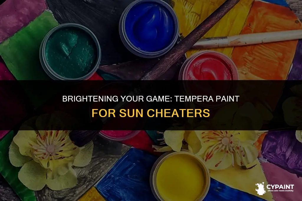 can you paint sun cheaters with tempera paint