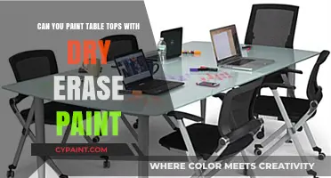 Transform Table Tops with Dry Erase Paint