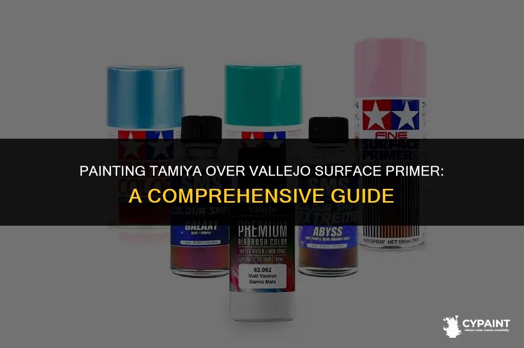 can you paint tamiya over vellejo surface primer