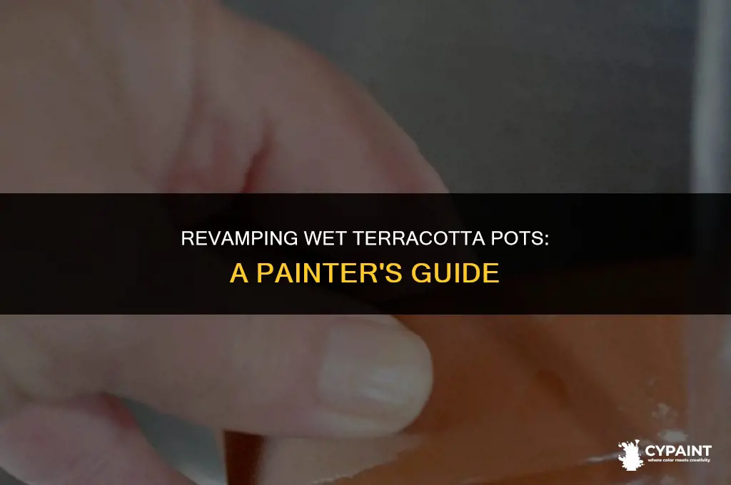 can you paint taracota pots while there wet
