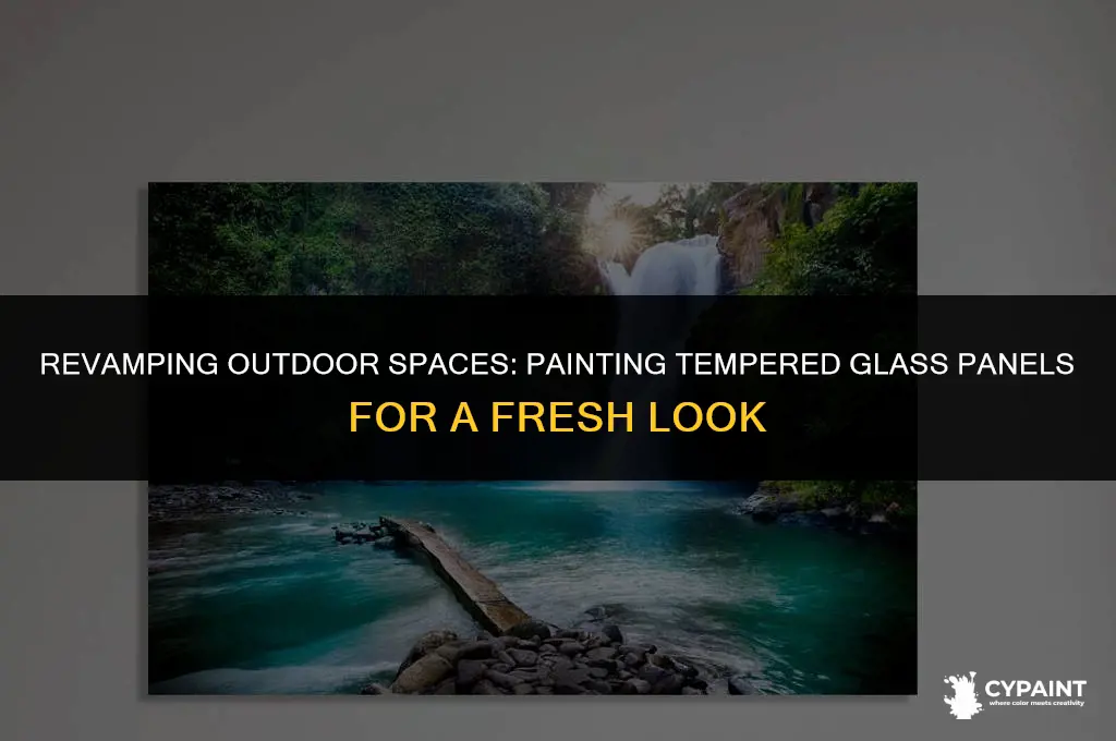 can you paint tempered glass for outdoor panel