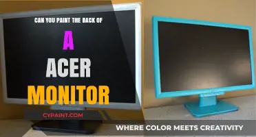 Transform Your Acer Monitor with a Splash of Paint