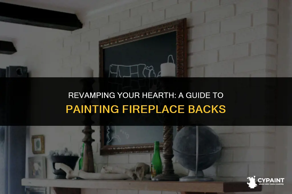 can you paint the back of a fireplace