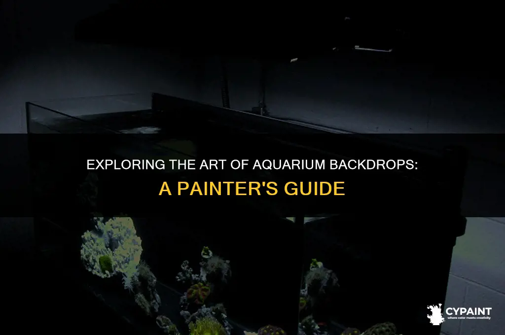 can you paint the back of an aquarium