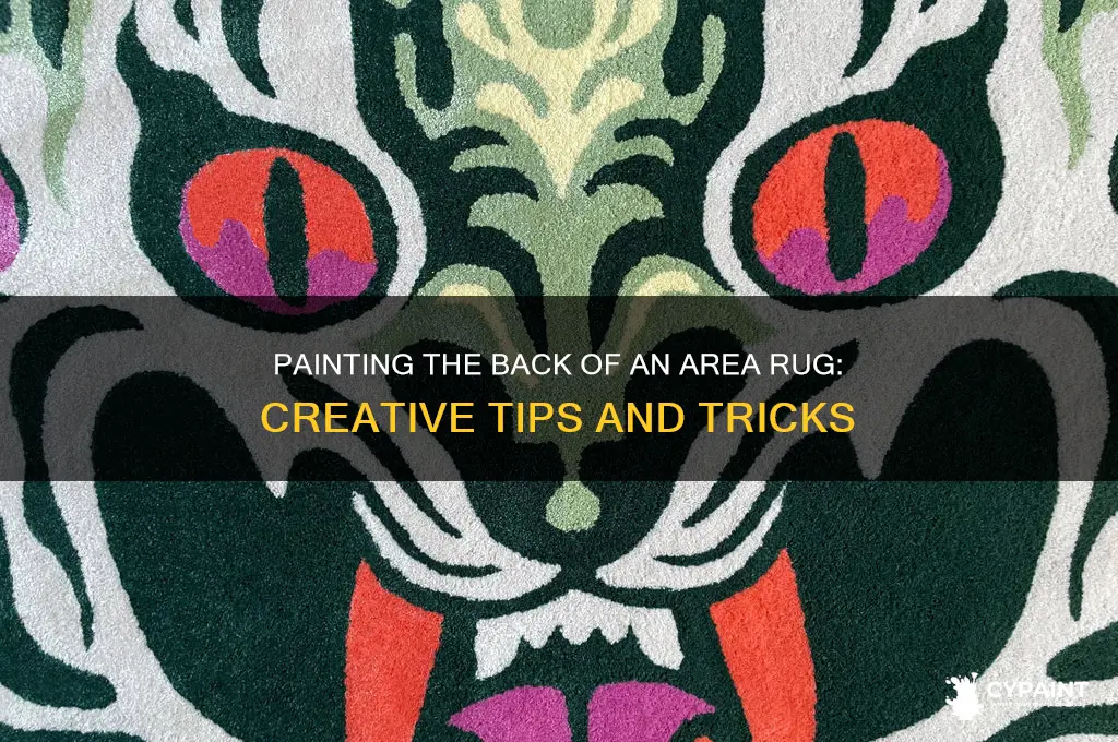 can you paint the back side of an area rug